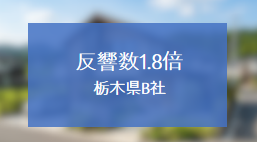 ホームページをリニューアルすることで反響が1.8倍になった栃木県のB社