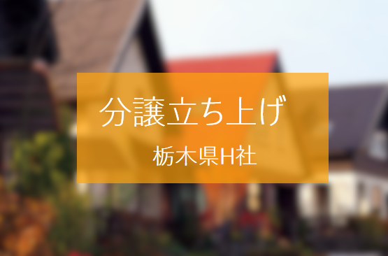 分譲事業を立ち上げ、工事平準化により職人の囲い込みに成功した栃木県H社