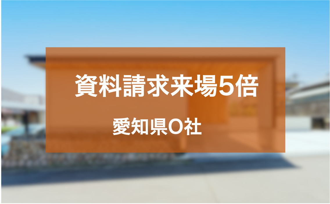 ショートメールフル活用により、資料請求からの来場率を5倍にした愛知県O社