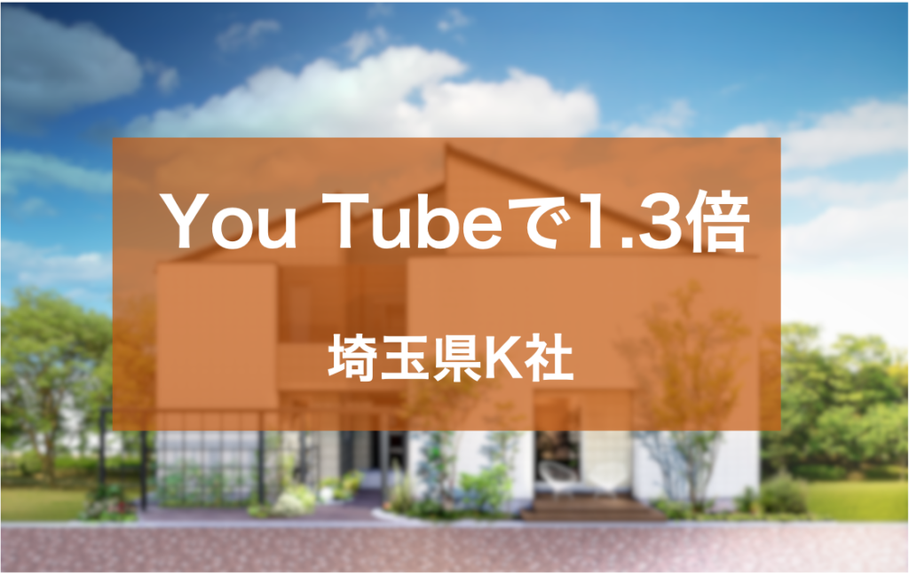 TVCMからYou Tube広告に切り替えることで反響数を1.3倍にした 埼玉県K社